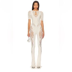 POSTER GIRL Delphine jumpsuit in ivory - sold out everywhere - one size fits all